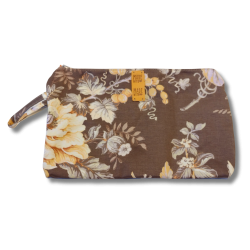 Astuccio Marrone Flowers